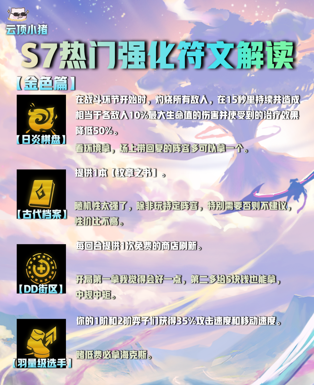 【雲頂之弈】選對海克斯（符文）輕鬆上王者！S7熱門強化符文解讀！-第12張