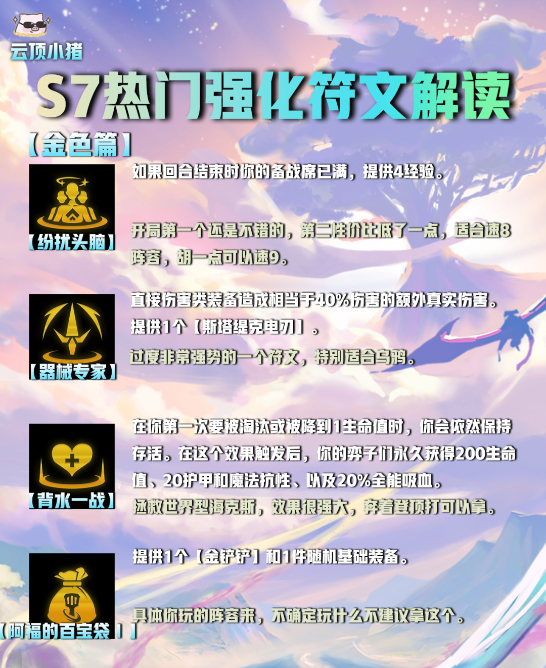 【云顶之弈】选对海克斯（符文）轻松上王者！S7热门强化符文解读！-第10张