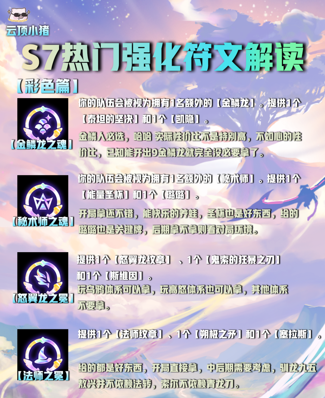 【云顶之弈】选对海克斯（符文）轻松上王者！S7热门强化符文解读！-第16张