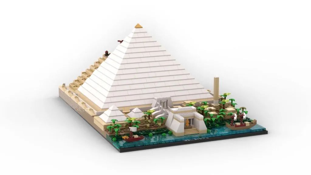 【周邊專區】如何僅用一盒樂高21058吉薩大金字塔拼出一個完整的金字塔？【附圖紙】-第3張