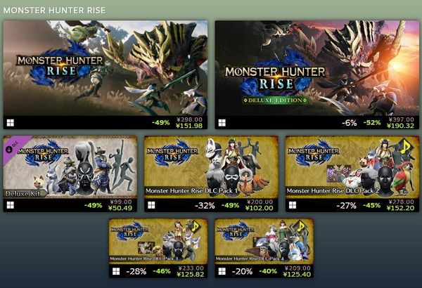 【PC游戏】Steam开启《怪物猎人》系列特卖活动，曙光在内-第6张