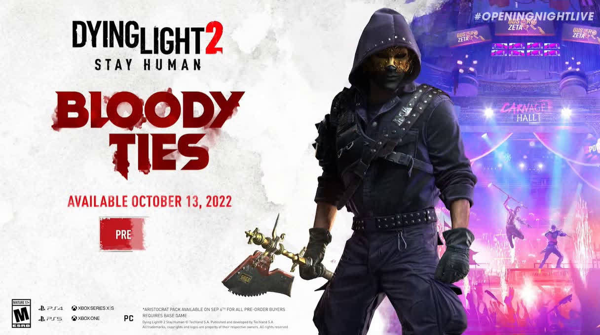 【PC游戏】2022科隆展：《消逝的光芒2》DLC“血系”10月13日推出！-第1张