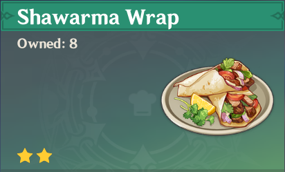 原神|美食英語須彌篇~ 烤肉卷 Shawarma Wrap-第1張