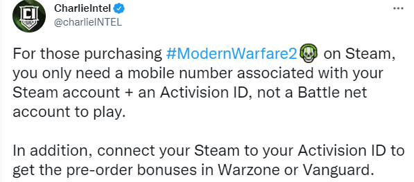 《使命召唤19》Steam版不需要战网账号 需要动视ID-第1张