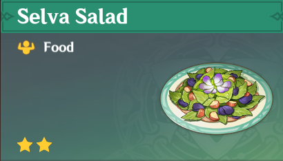 原神|美食英语须弥篇~雨林沙拉 Selva Salad-第1张