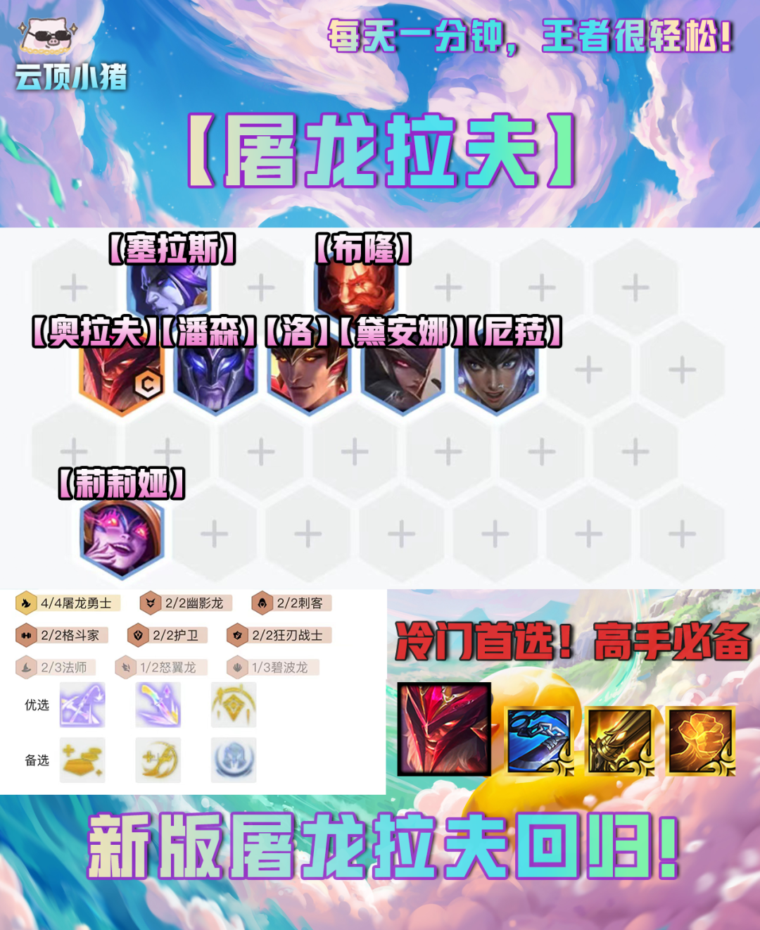 【云顶之弈】冷门无同行！新版拉夫光速上大师！-第4张