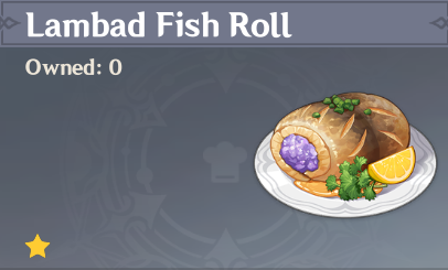 原神|美食英語須彌篇~蘭巴德魚卷 Lambad Fish Roll