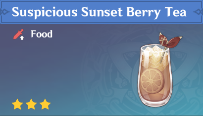 原神|美食英语~日落莓莓茶 Sunset Berry Tea-第1张